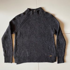 Michael Kors Mock Neck Black Knit Sweater!